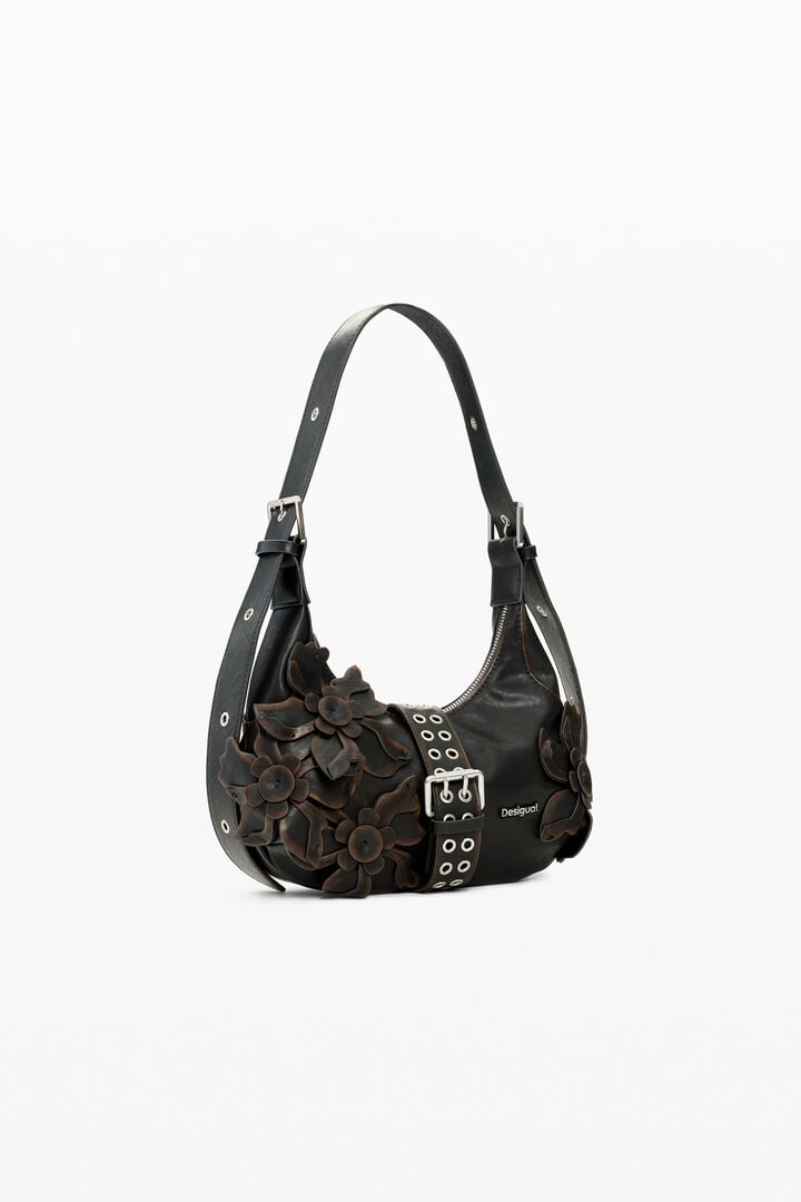 Bolso pequeño apliques flores | Desigual
