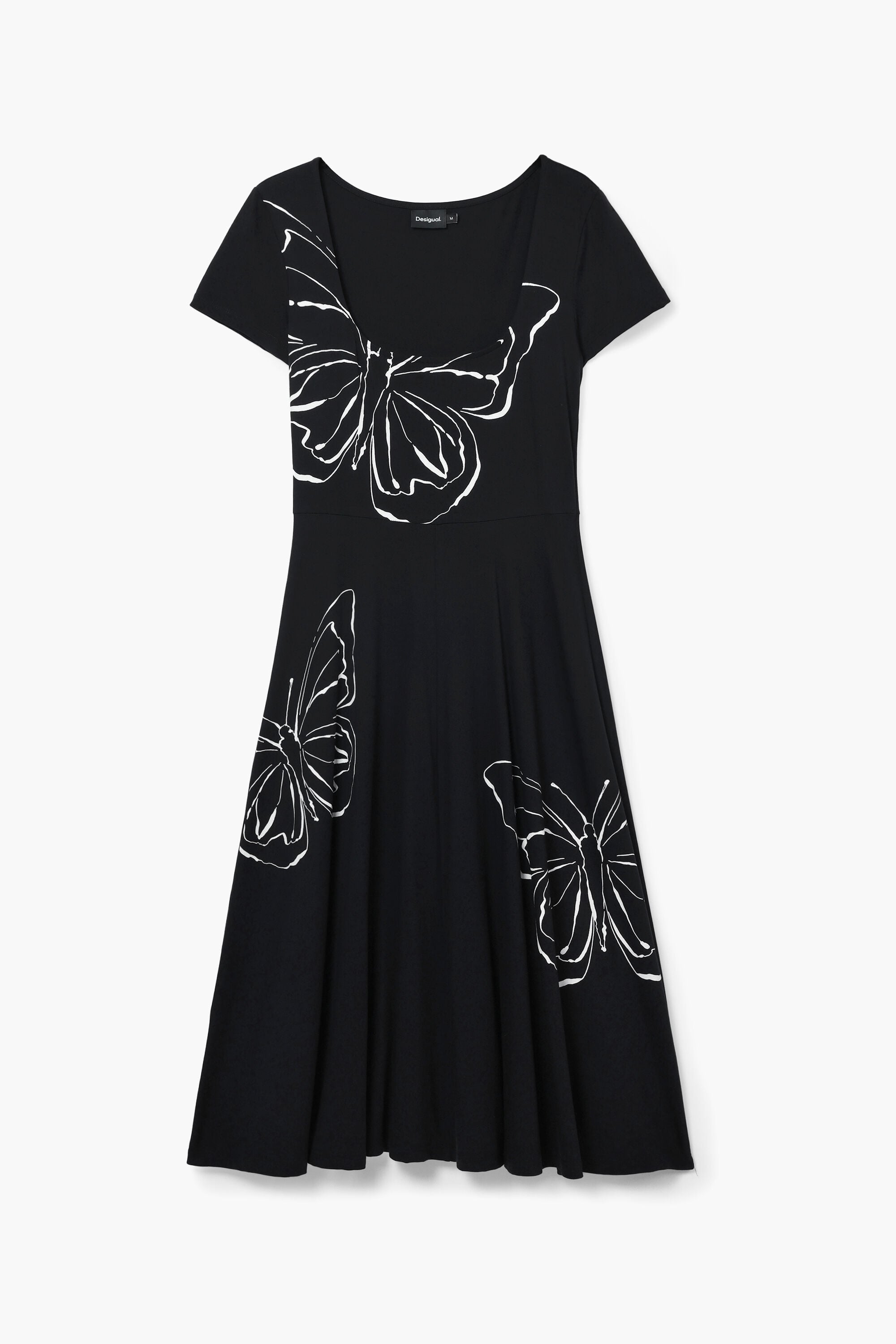 Vestido midi mariposas