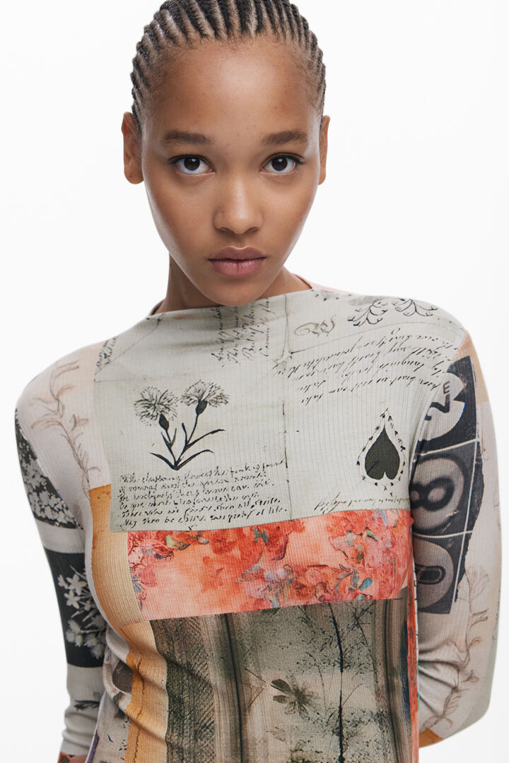 Vestido ajustado collage | Desigual