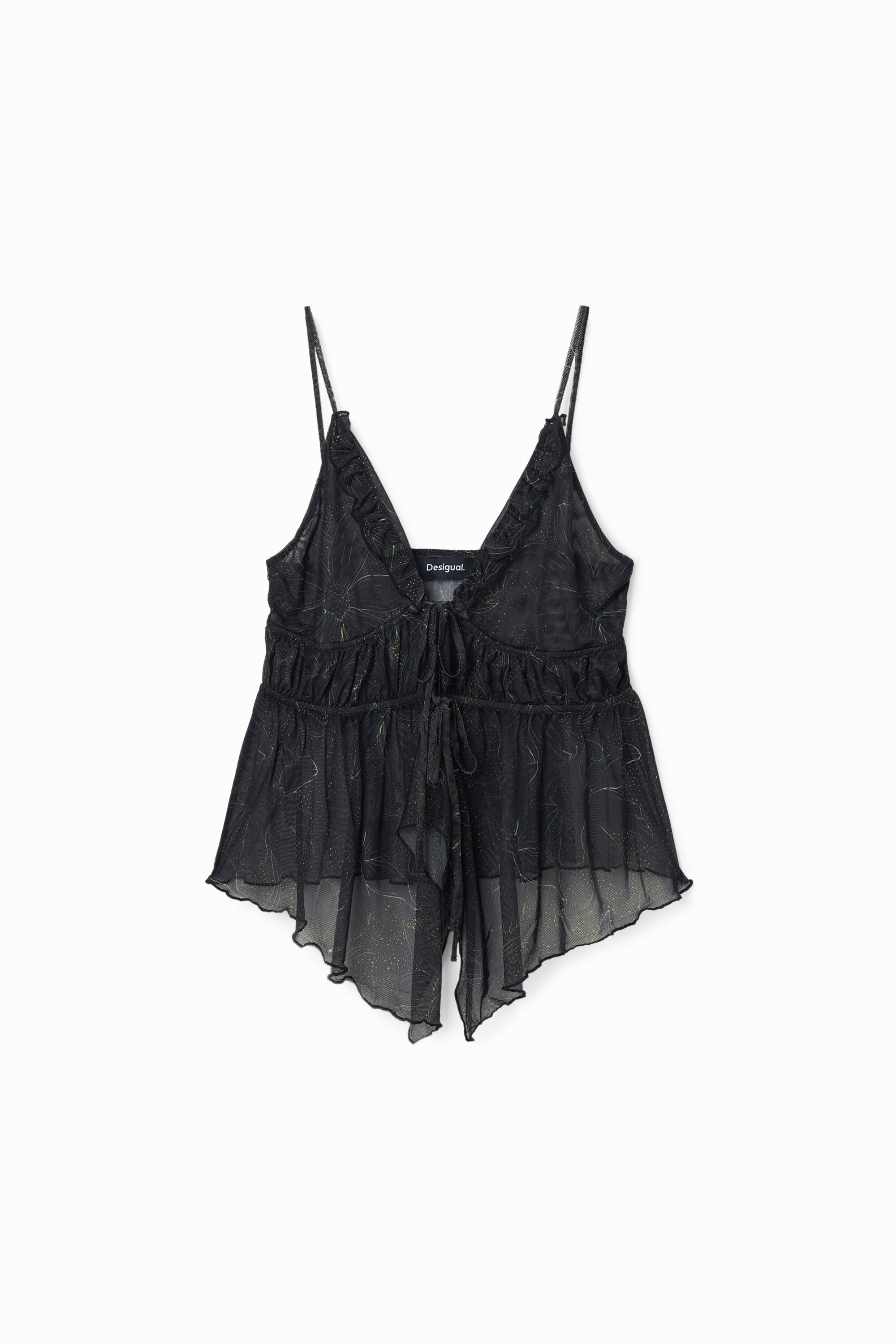 Women's Ruffle cami top I Desigual.com