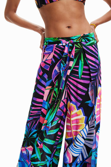 Tropical slit trousers | Desigual