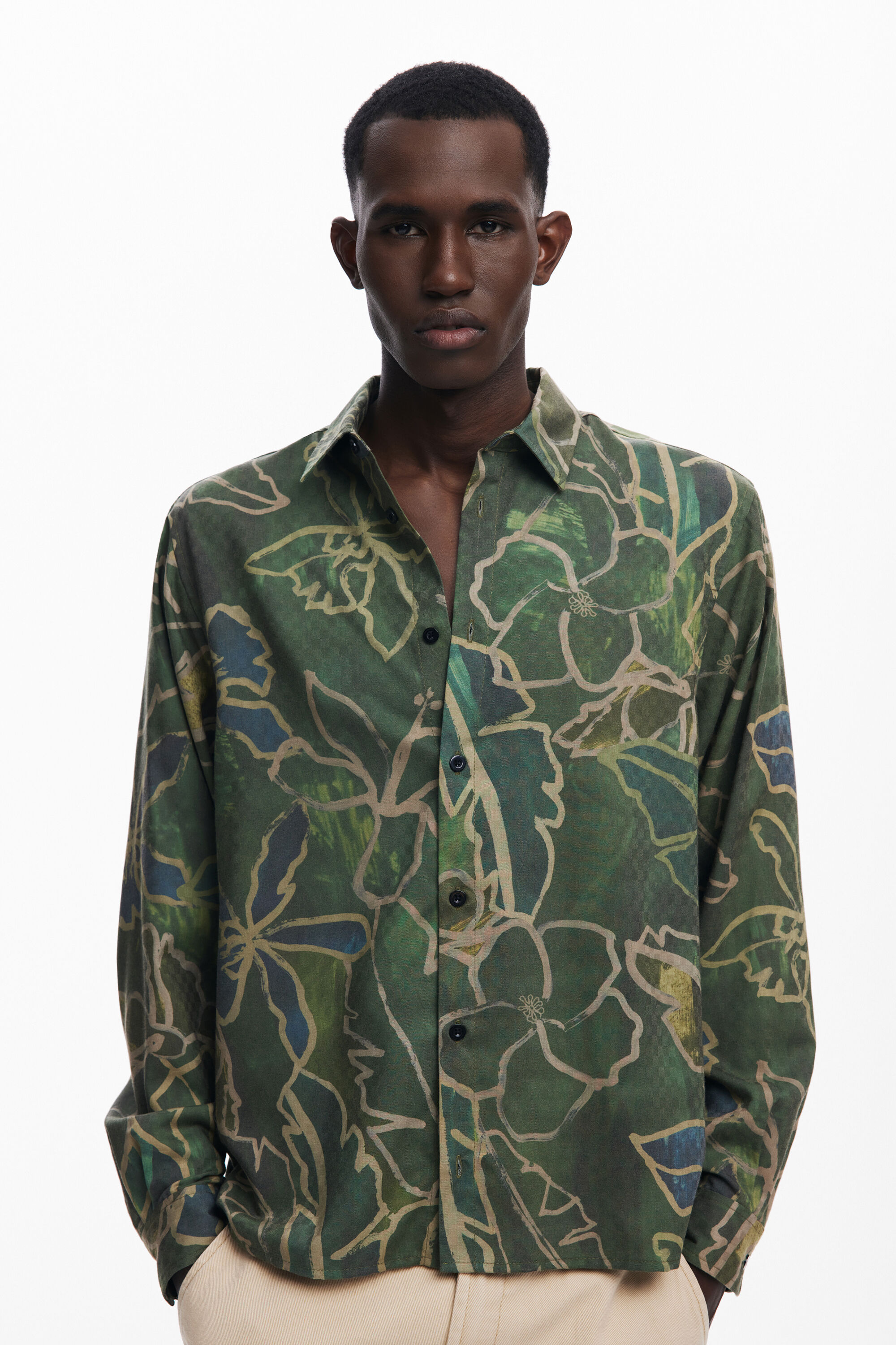 Overhemd met lange mouwen bos