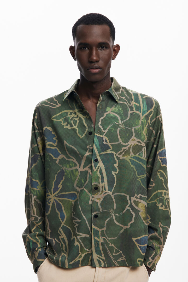 Chemise à manches longues forêt | Desigual