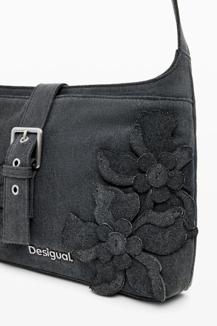 Medium bag with flower appliqués | Desigual
