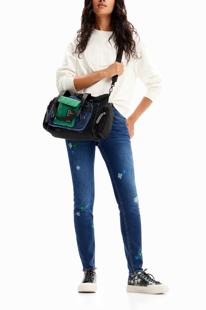 Vezene push-up uske traperice | Desigual
