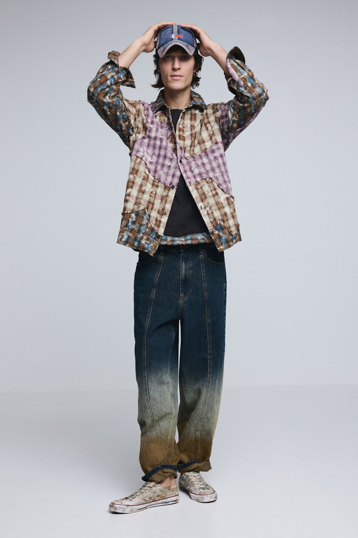 カフ付きデニムパンツ 青 メンズ I Desigual.com