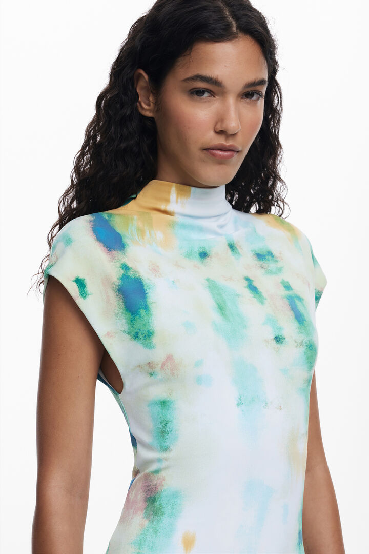 Robe tube courte à fleurs | Desigual