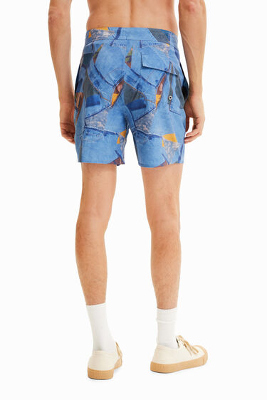 Banyador curt patch | Desigual