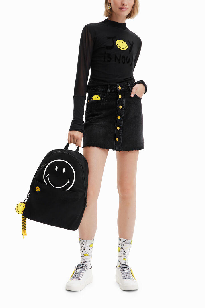 Mini suknja s gumbima i Smiley printom | Desigual