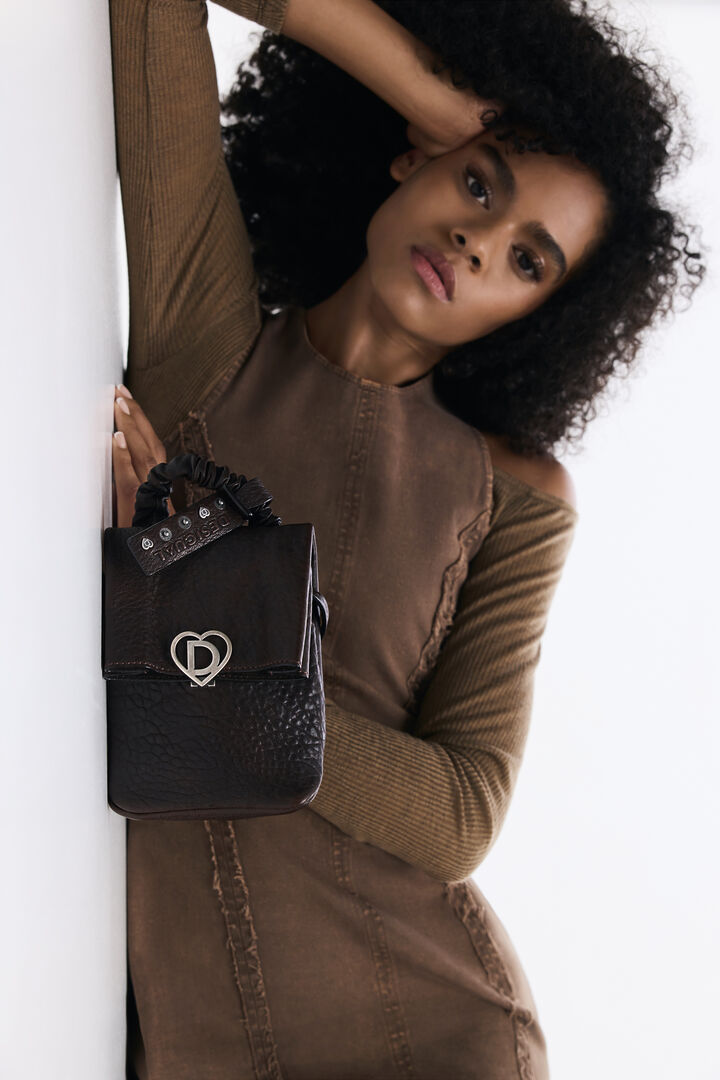Small leather studio backpack | Desigual