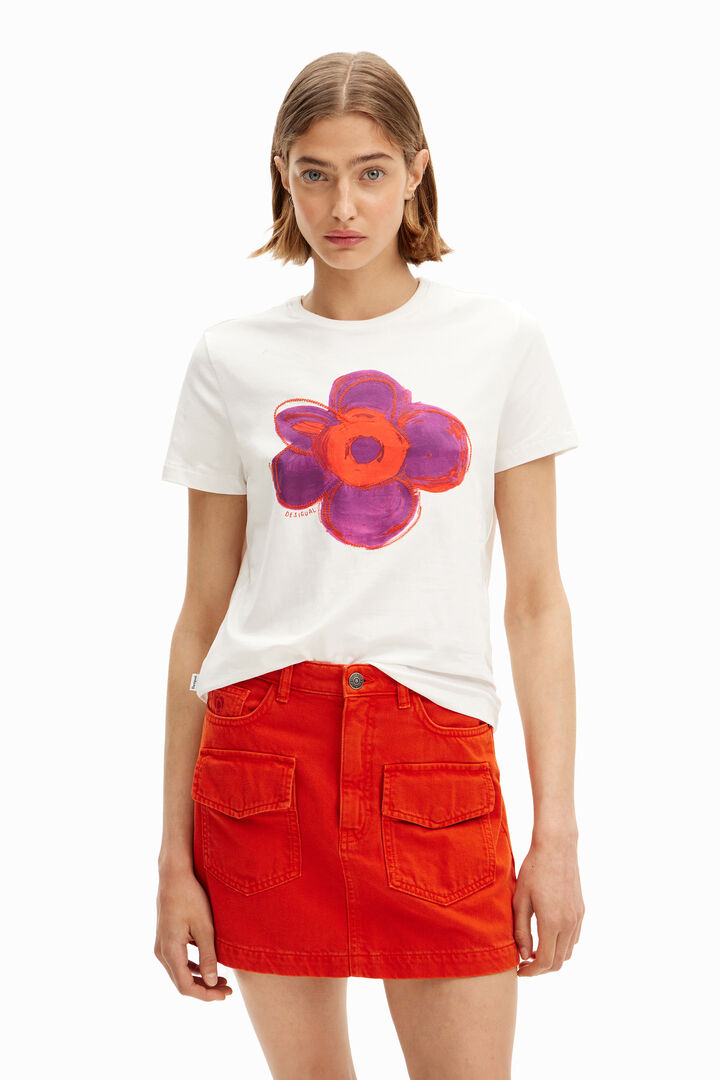 Camiseta ilustración flor