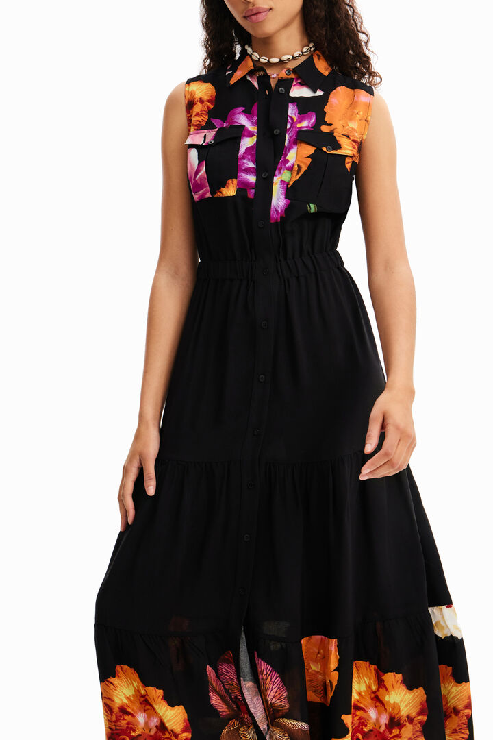 M. Christian Lacroix long floral shirt dress | Desigual