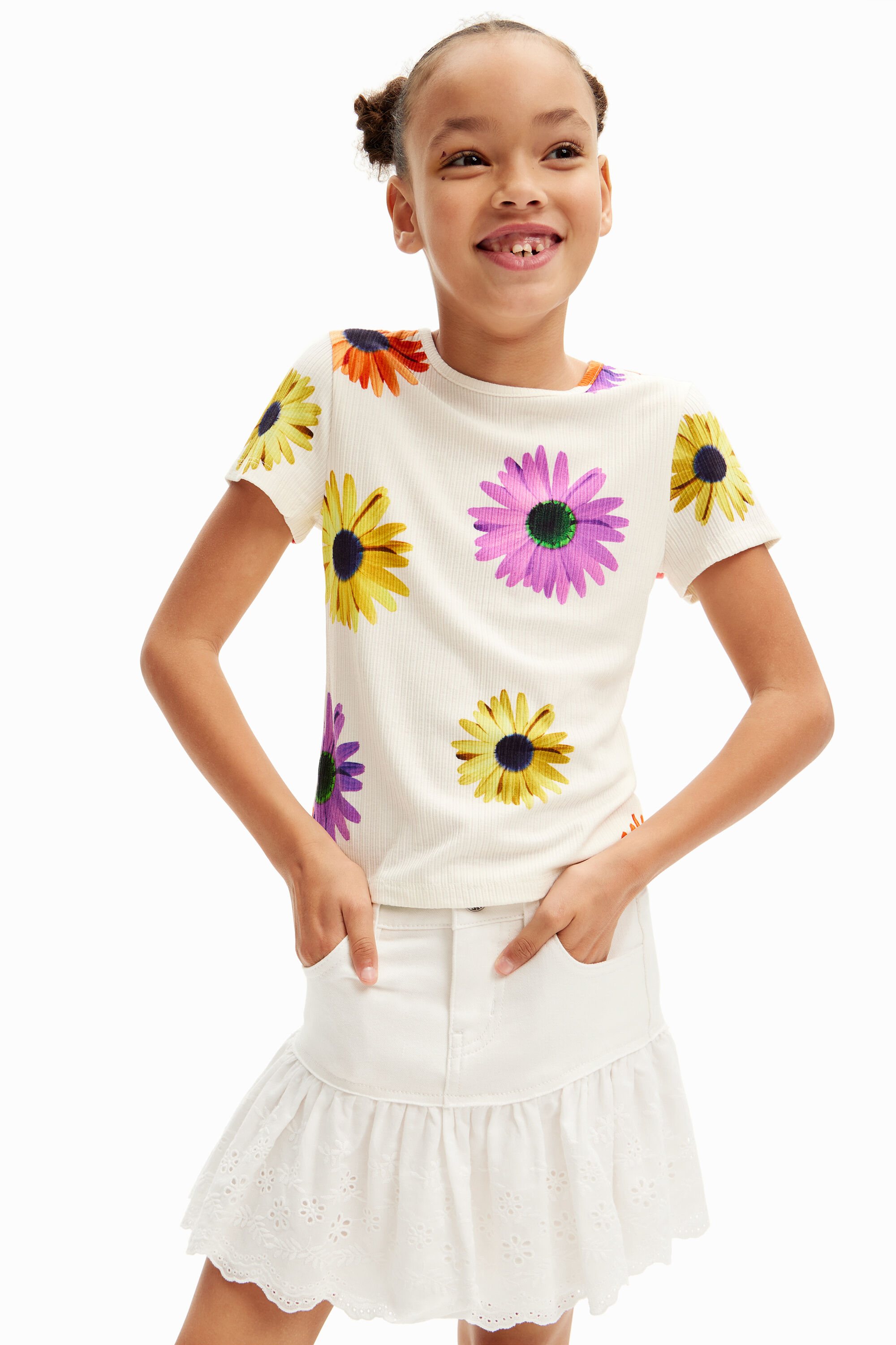 Falda desigual niña on sale