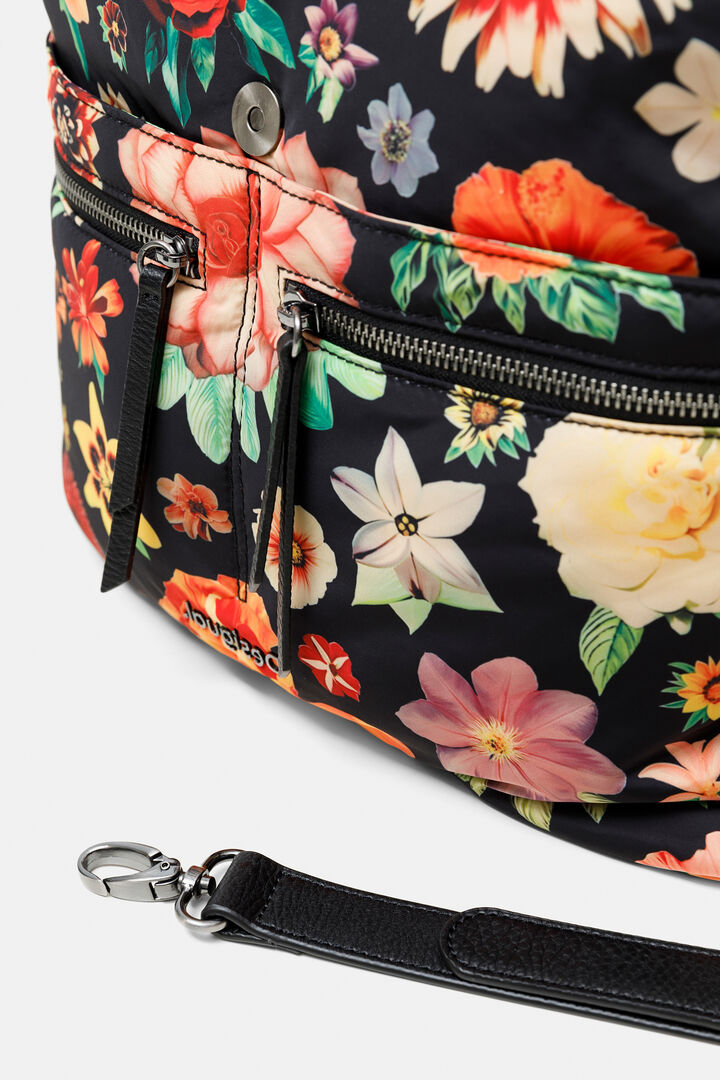 Borsa quadrata nylon floreale | Desigual