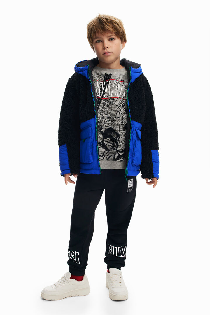 Combined padded coat | Desigual