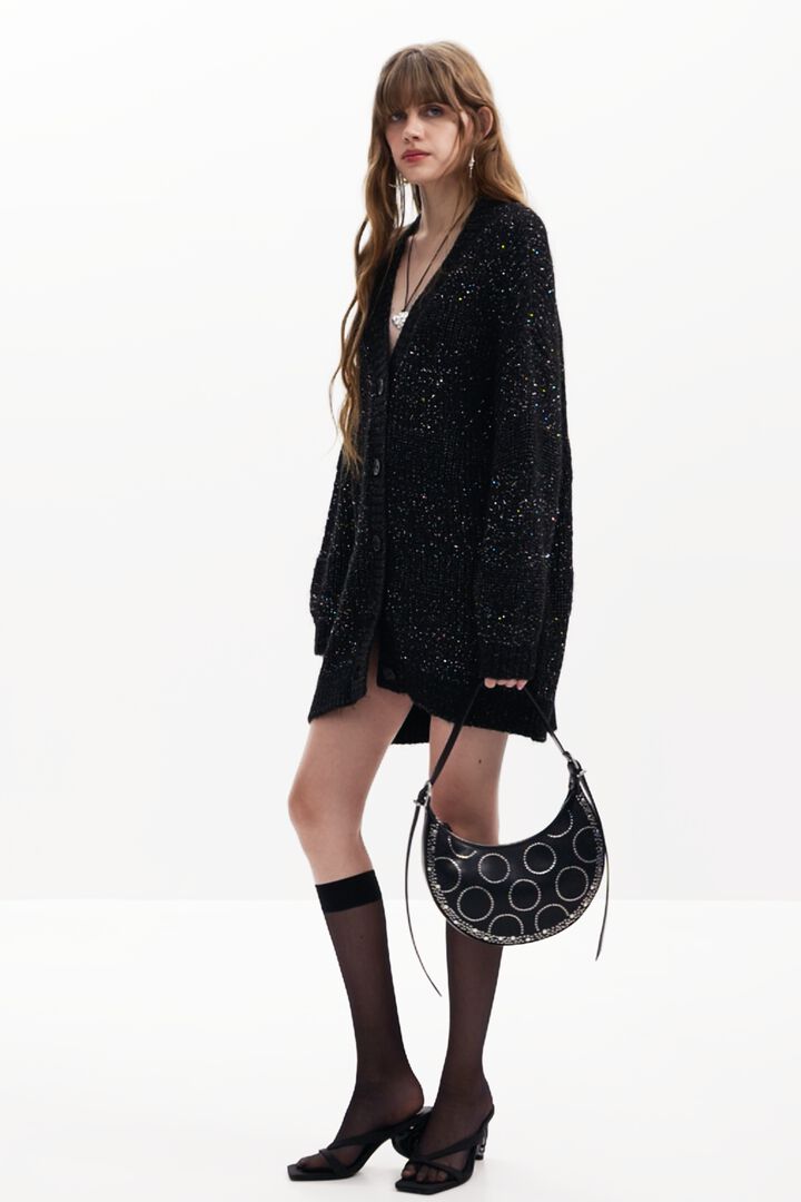 V-neck knit jacket | Desigual
