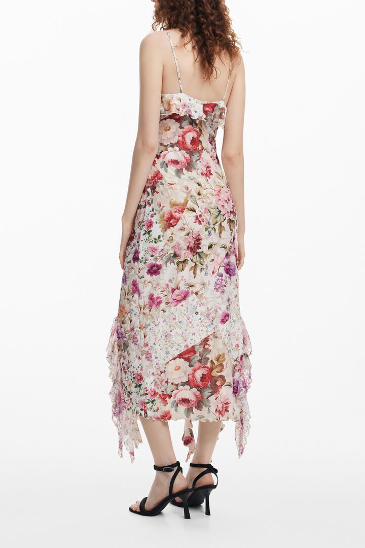 Vestido largo flores
