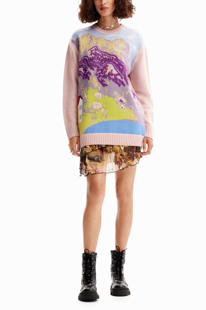 M. Christian Lacroix landscape pullover | Desigual