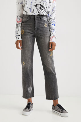 Jean straight cropped cosmic