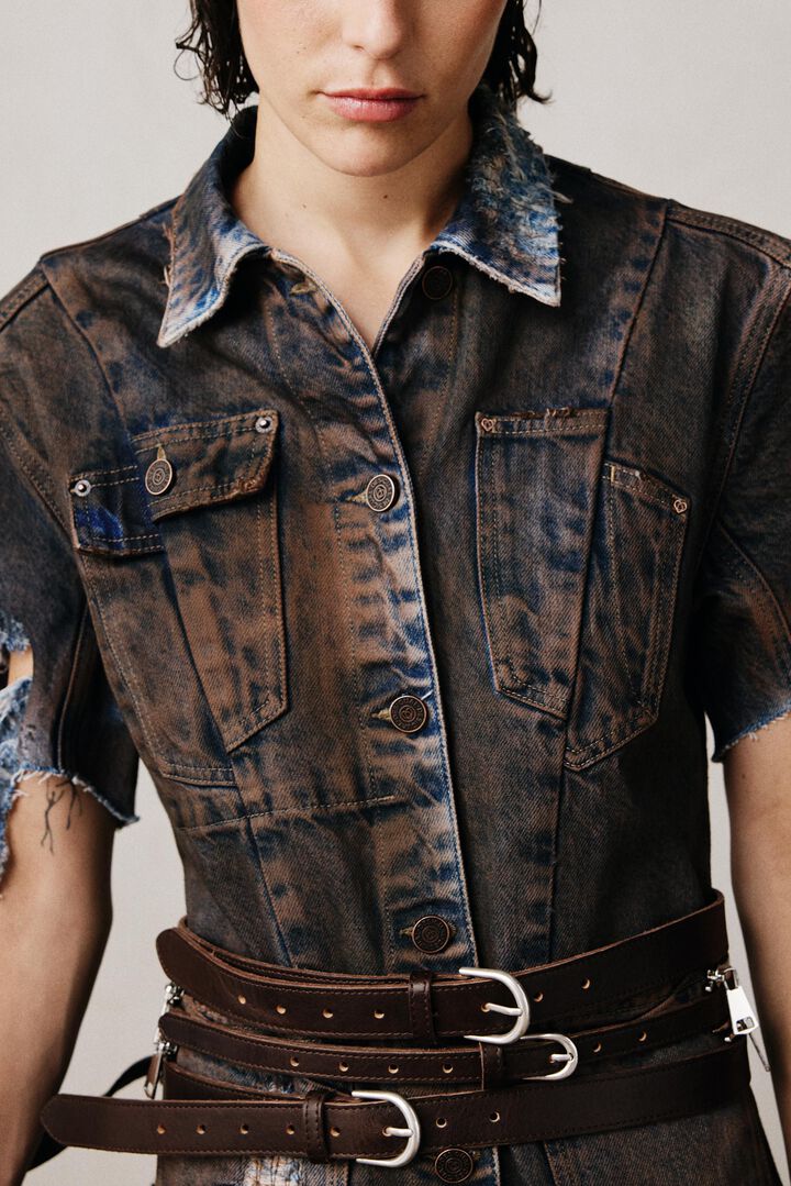 Denim studio dress