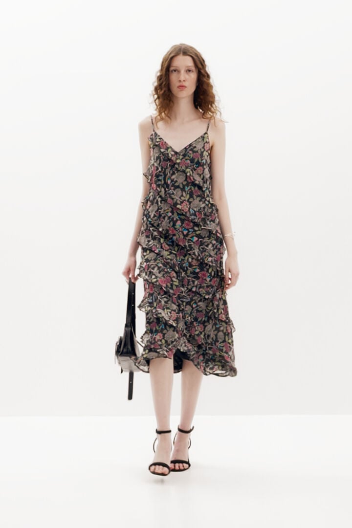 Midi dress with ruffles | Desigual
