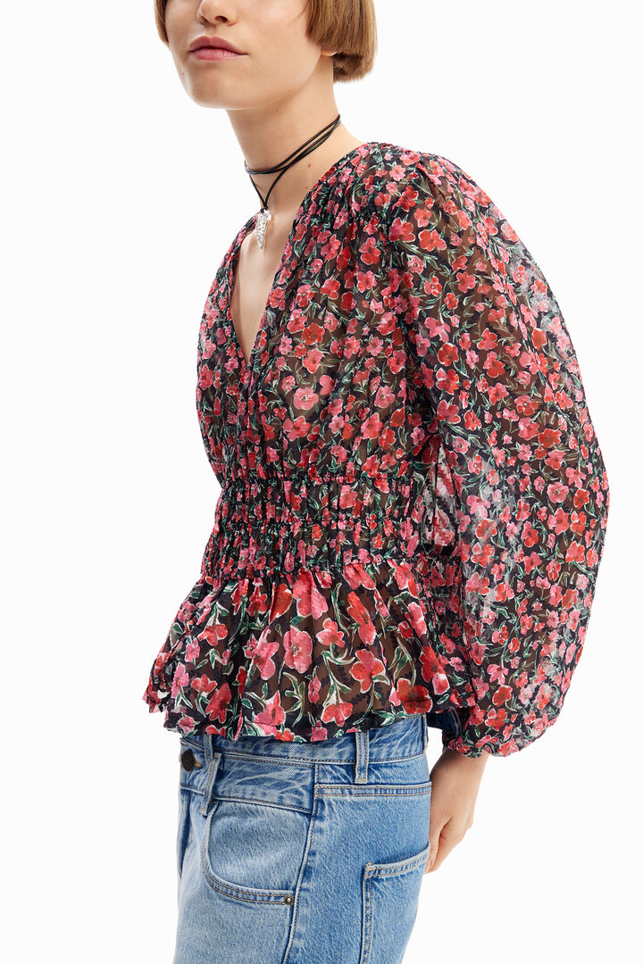 Blusa plumeti flores | Desigual