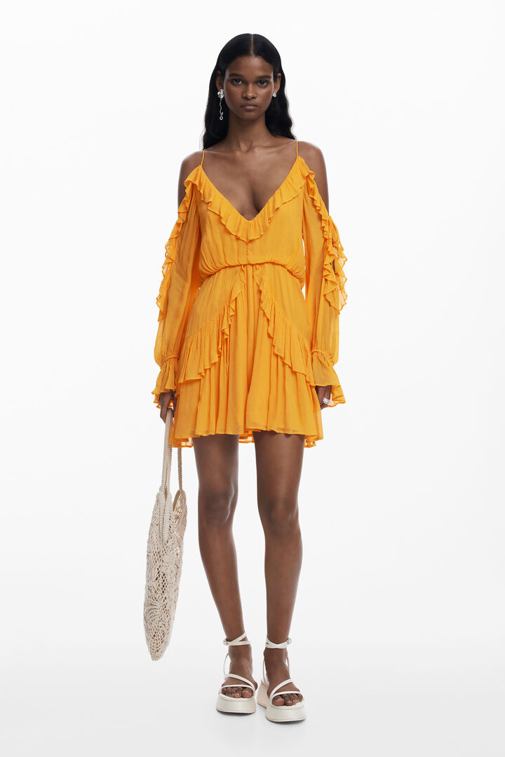 Ruffled mini dress | Desigual