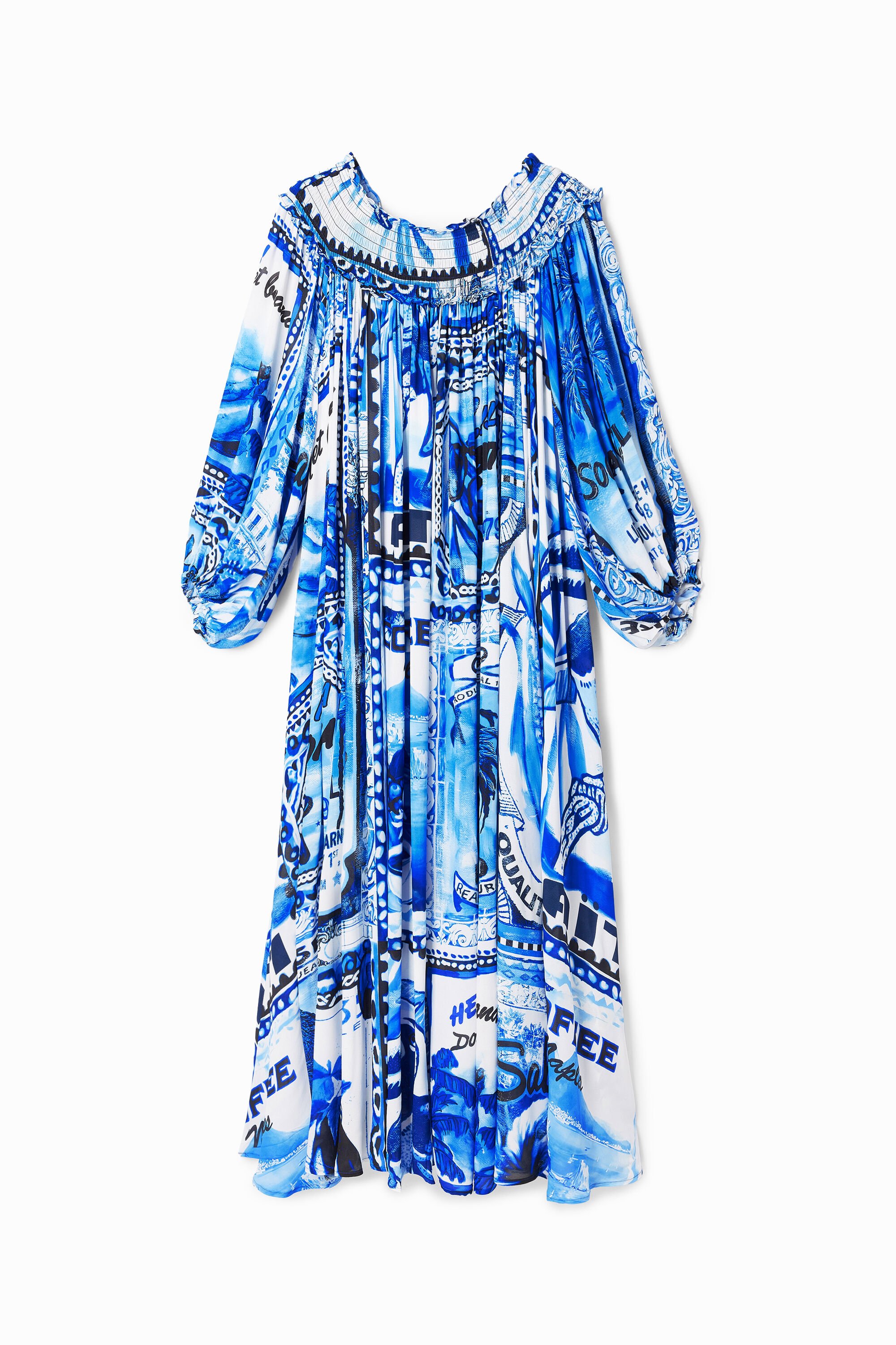 Stella Jean アーティポストカード ロングワンピース レディース | Desigual.com