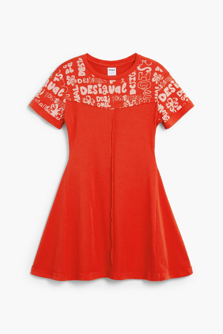 RED KNIT DRESS GIRL | Desigual
