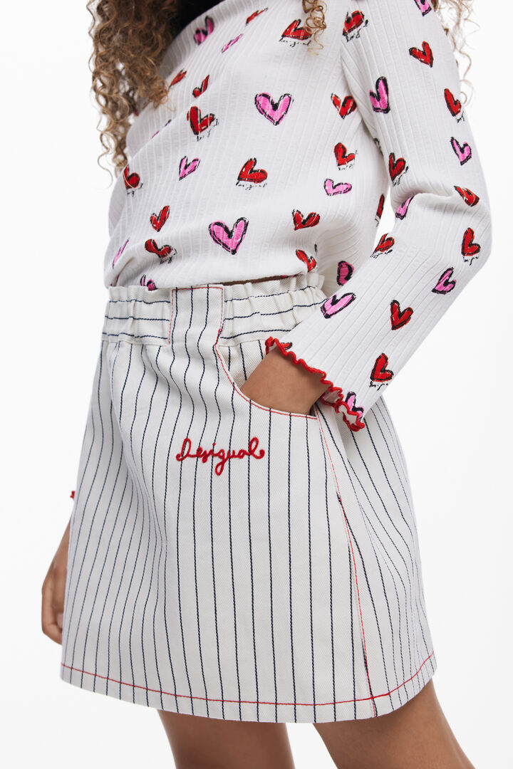 Falda corta rayas | Desigual