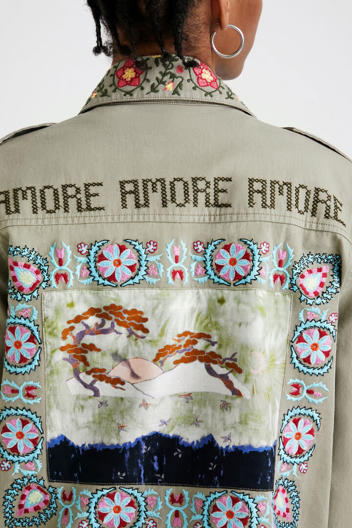 Parka con cenefas Amore | Desigual