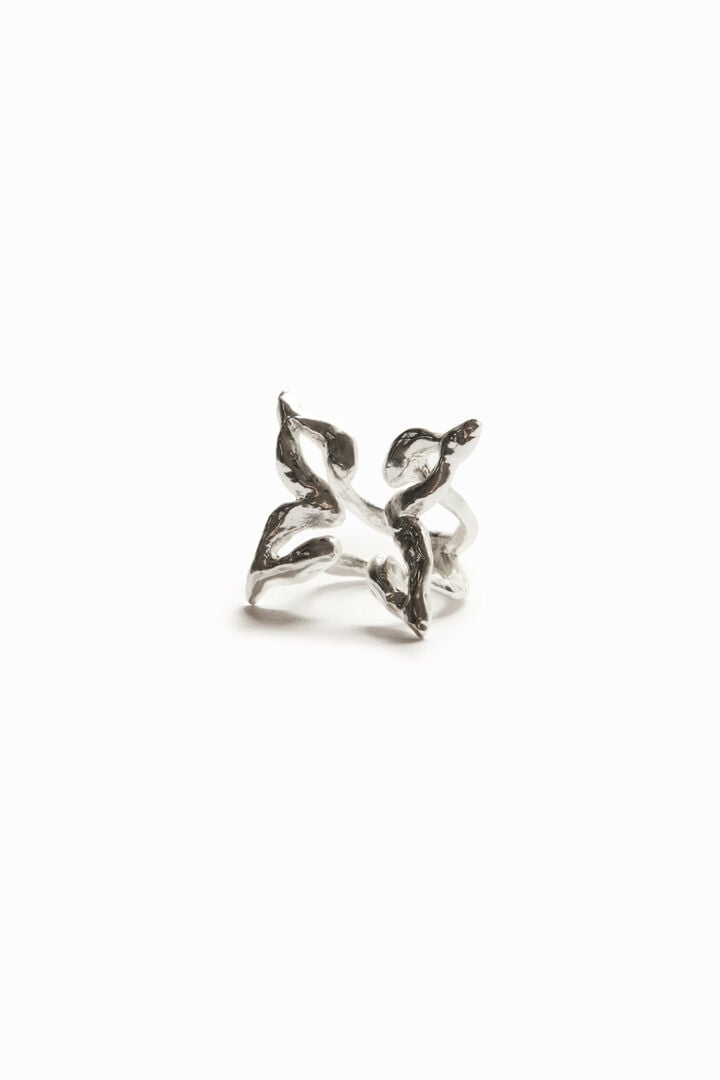 Zalio silver plated butterfly ring