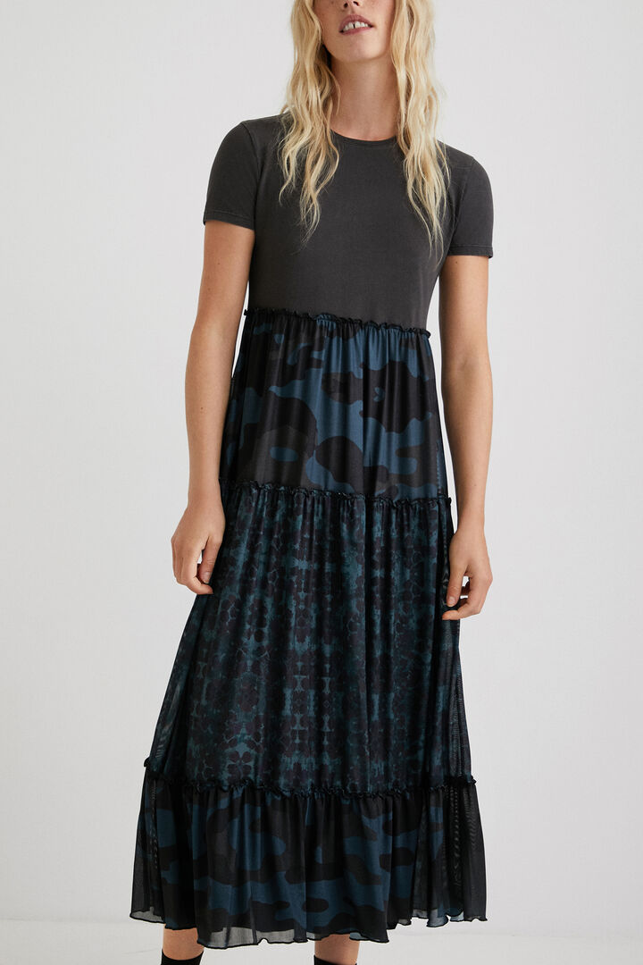 Robe midi volants | Desigual