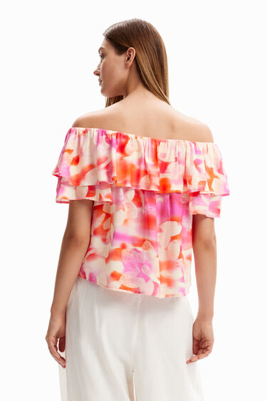 Brusa volant flors | Desigual