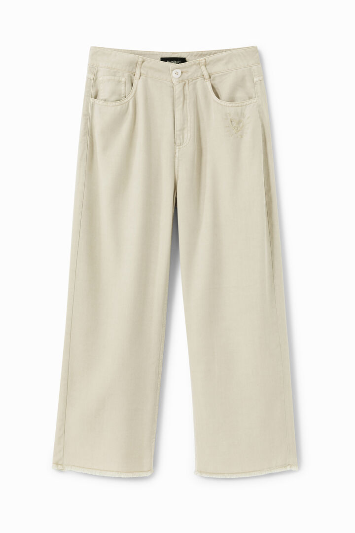 Cropped Culotte Trousers | Desigual