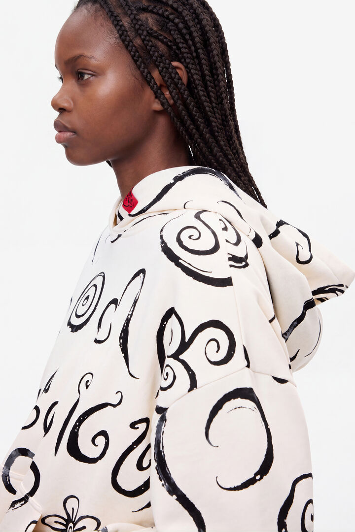 Printed 100% cotton sweatshirt