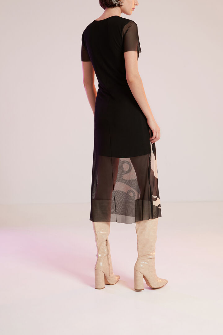 Long semitransparent dress | Desigual