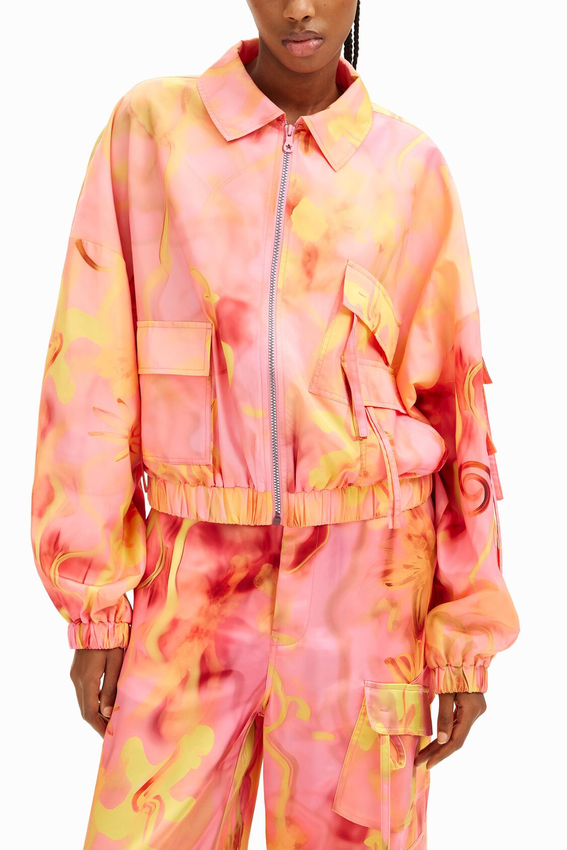オーバーサイズジャケット - Collina Stradaのフラワー レディース 