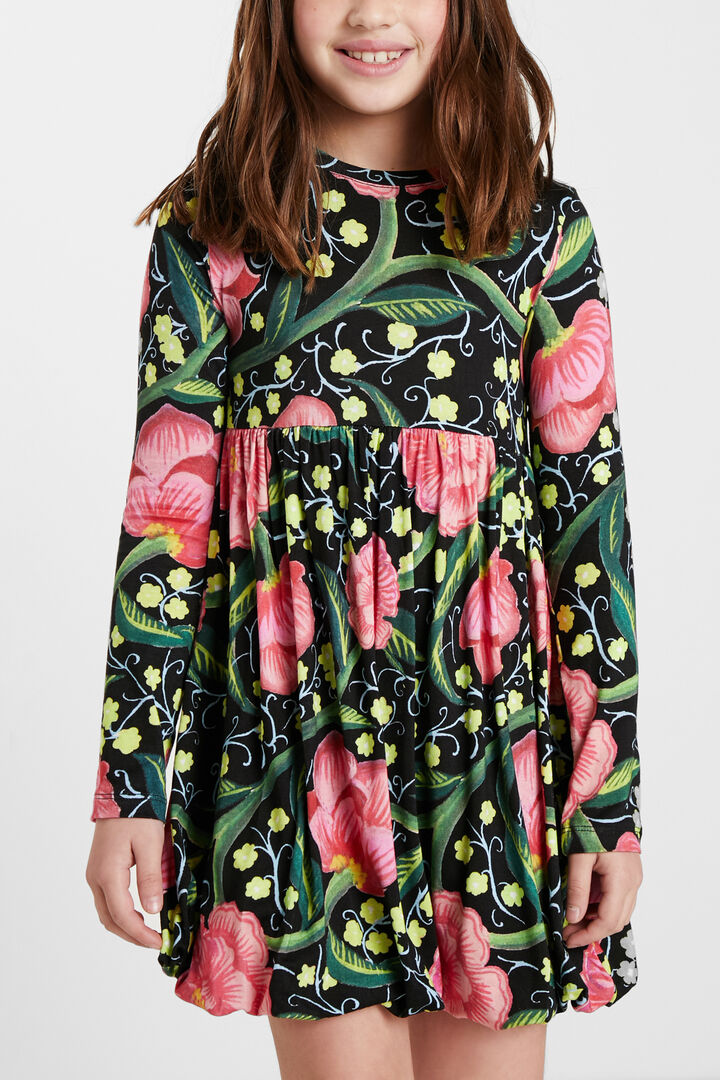 High-waist dress flowers | Desigual
