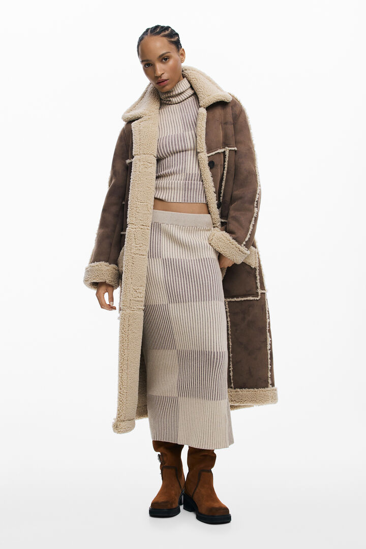 Faux leather coat | Desigual