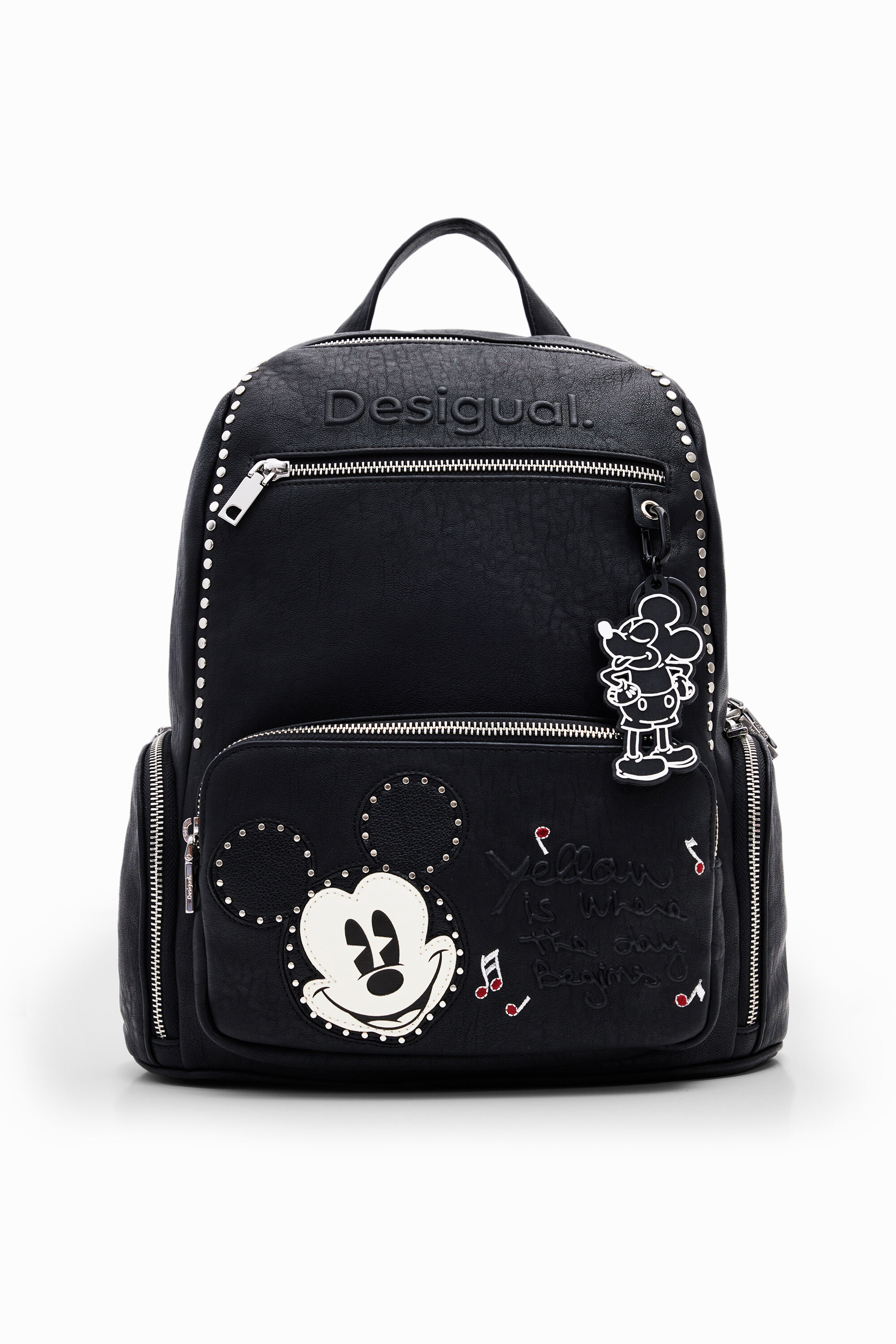 Rare Desigual All Mickey Sumy black leather-effect backpack Medium Mickey Mouse™ backpack black women main image 2