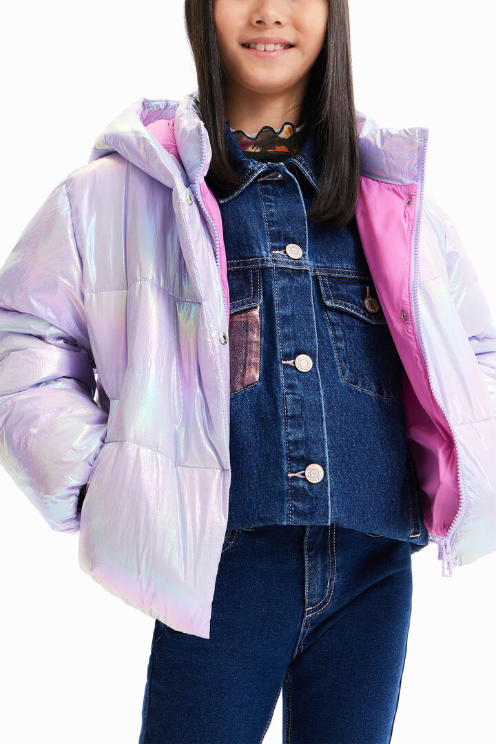 Chaqueta acolchada iridiscente | Desigual