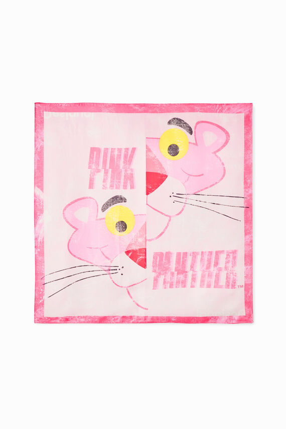Vierkante sjaal met de Roze Panther