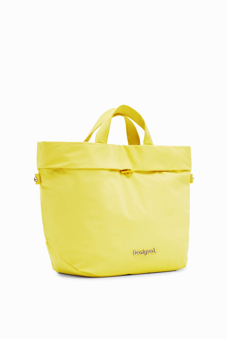L reversible nylon tote bag | Desigual