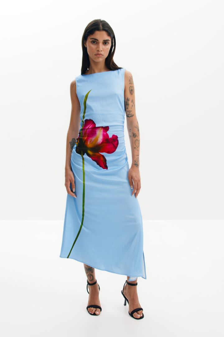 Orchid asymmetrical dress | Desigual