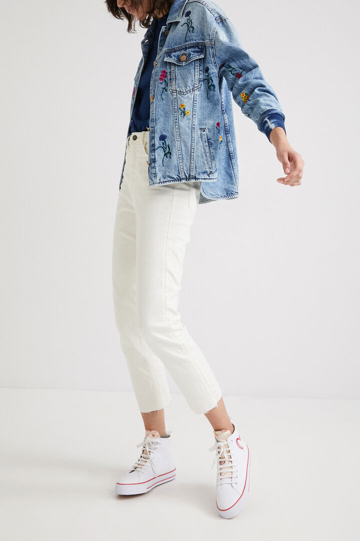 Sobrecamisa vaquera floral | Desigual