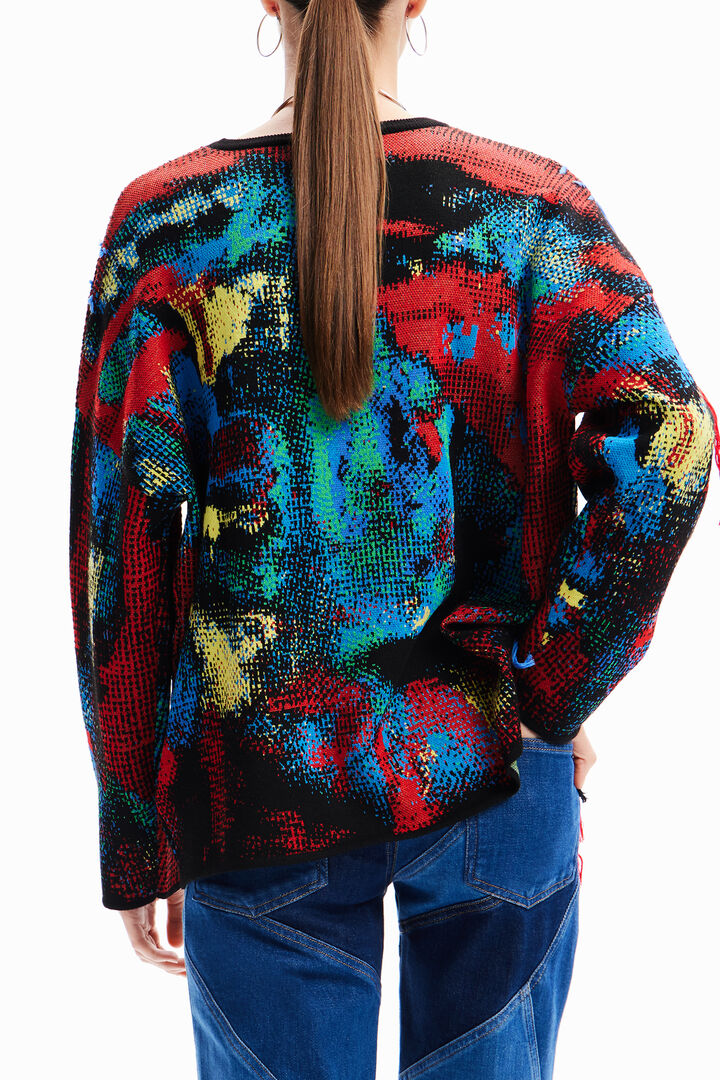 Jersey oversize jacquard María Escoté | Desigual