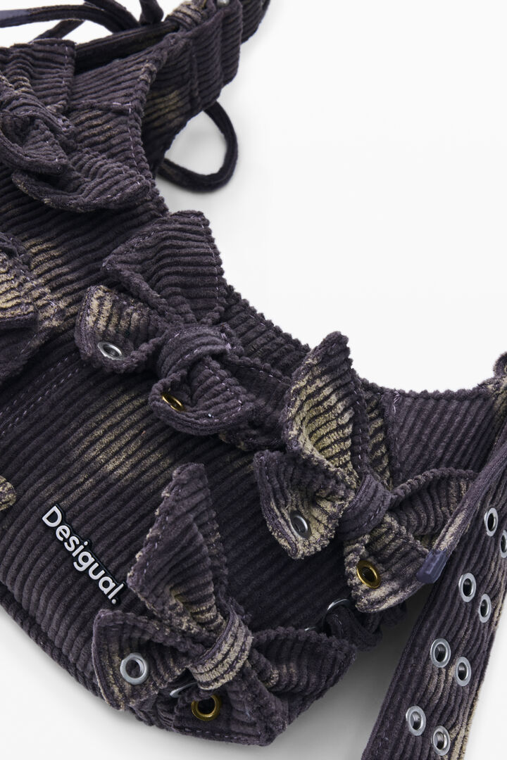 Bolso mediano lazos algod&oacute;n | Desigual