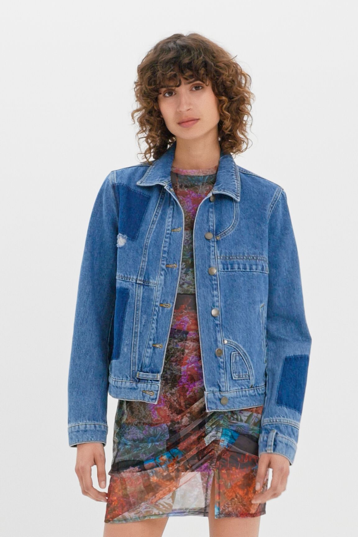 Patchwork denim jacket | Desigual.com