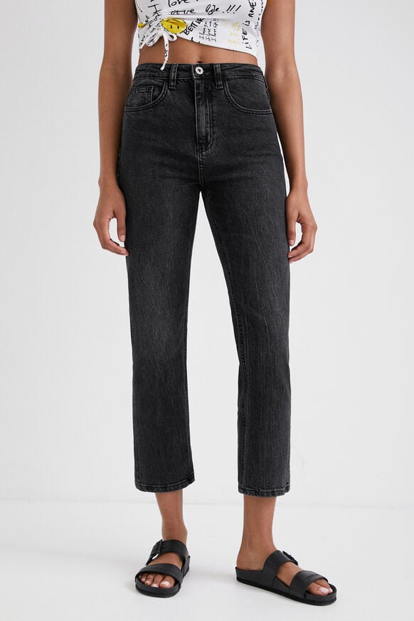 Straight ankle grazer jeans | Desigual